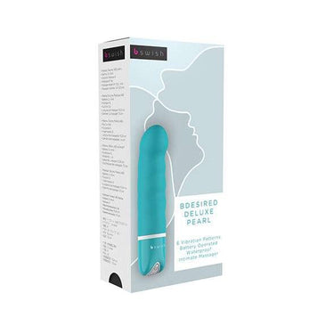 Massaggiatore Deluxe Pearl con 6 funzioni, silicone liscio e texture perlata